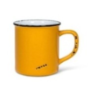 Ceramic Enamel Style Mug- OCHRE