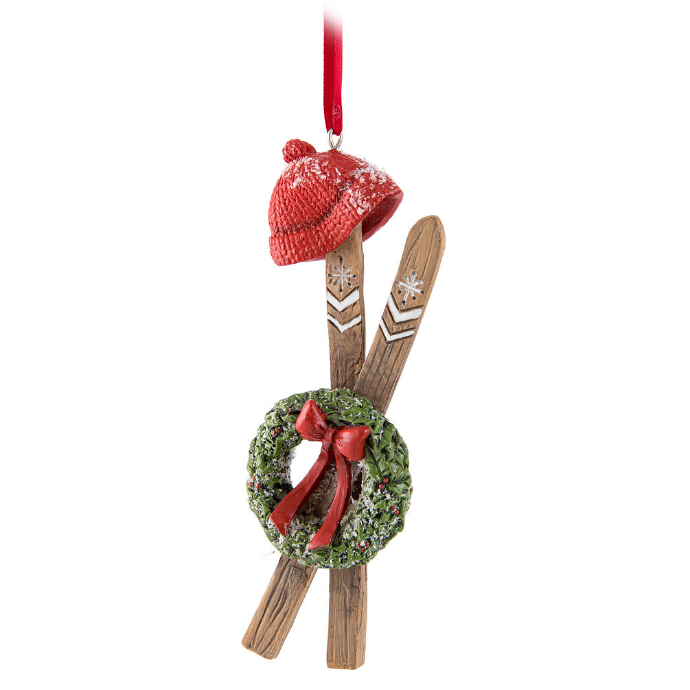 Country Skis Ornament