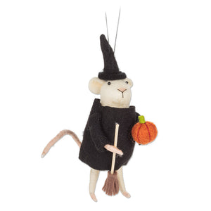 Mouse Witch Ornament