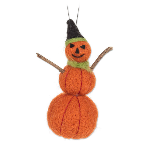 Snowman Pumpkin Ornament