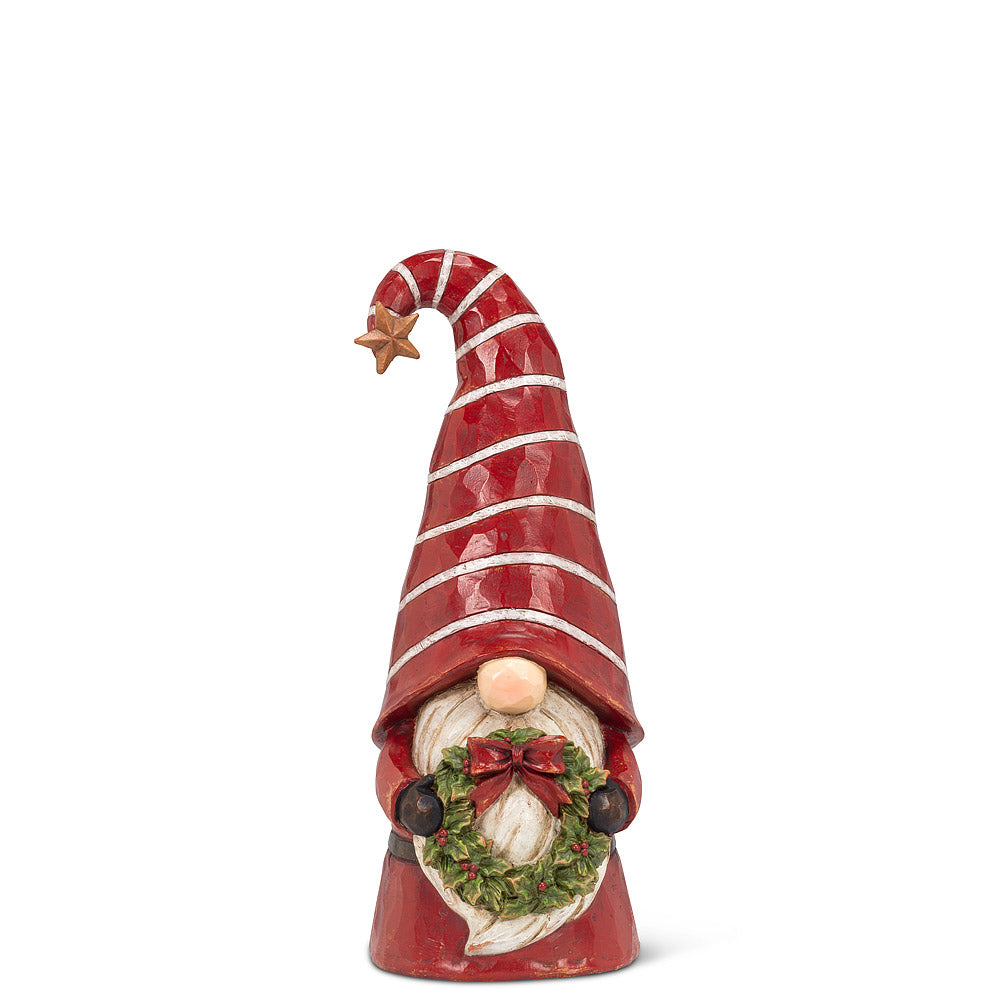 Gnome With Wreath Figurine