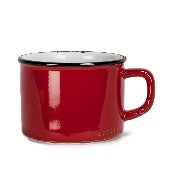 Ceramic Enamel Style Cappuccino- RED