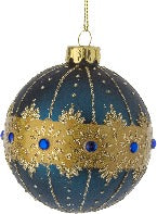 Blue With Gold Motif Ball