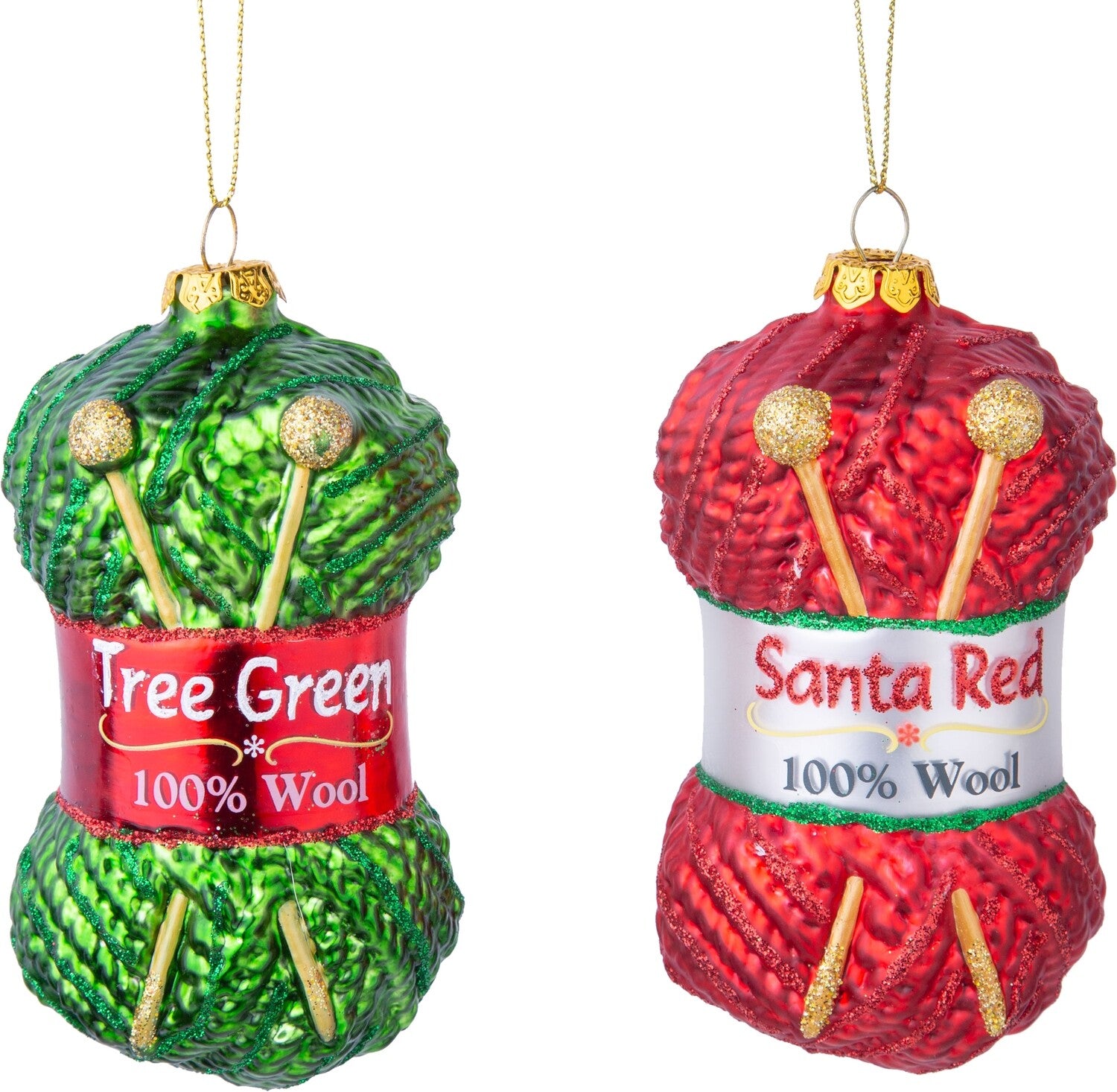 Assorted Knitting Yarn Ornament. INDIVIDUALLY SOLD