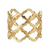 Gold Lattice Napkin Ring