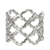Silver Lattice Napkin Ring