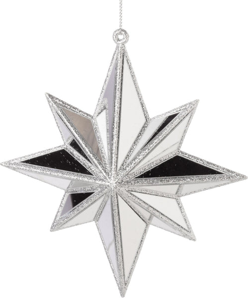 8 Point Mirrored Star Ornament