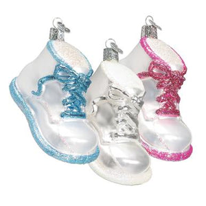 Assorted Baby Shoe Ornament, INDIVIDUALLY SOLD