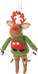 Reindeer With Lights Ornament