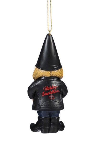 Harley Davidson Gnome Lady Ornament