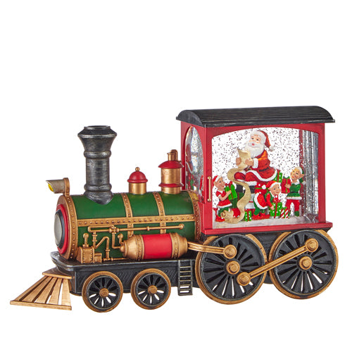 12.25" Santa's Train  Glitterdome