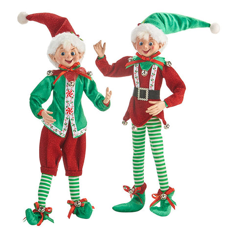 16" Assorted Holiday Elf, INDIVIDUALLY SOLD