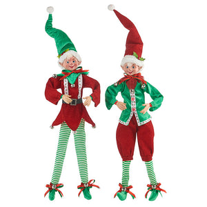 24" Assorted Holiday Elf, INDIVIDUALLY SOLD