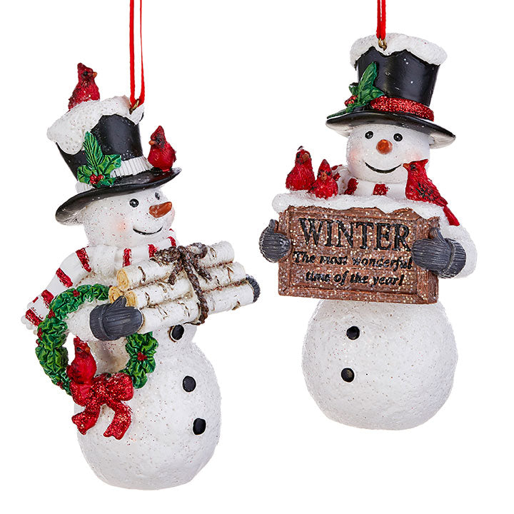 Assorted Snowman Ornament, INDIVIDAULLY SOLD