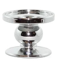 Pillar Candle Holder: SMALL SILVER