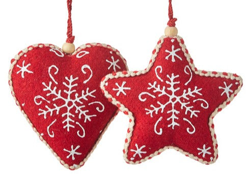 Assorted Felt Ornament, INDIVIDUALLY SOLD