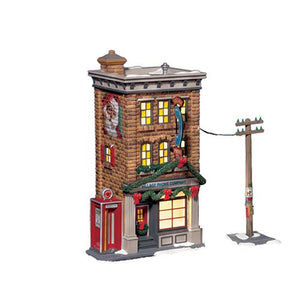 Snow Village: Previously Owned Collection: Village Phone Company, Set Of 2