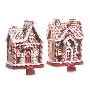 Assorted Gingerbread House Stocking Holder, INDIVIDUALLY SOLD