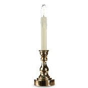 13.75" Taper Flameless Candle: Gold