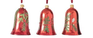 Assorted Mistletoe Bell Ornament, INDIVIDUALLY SOLD