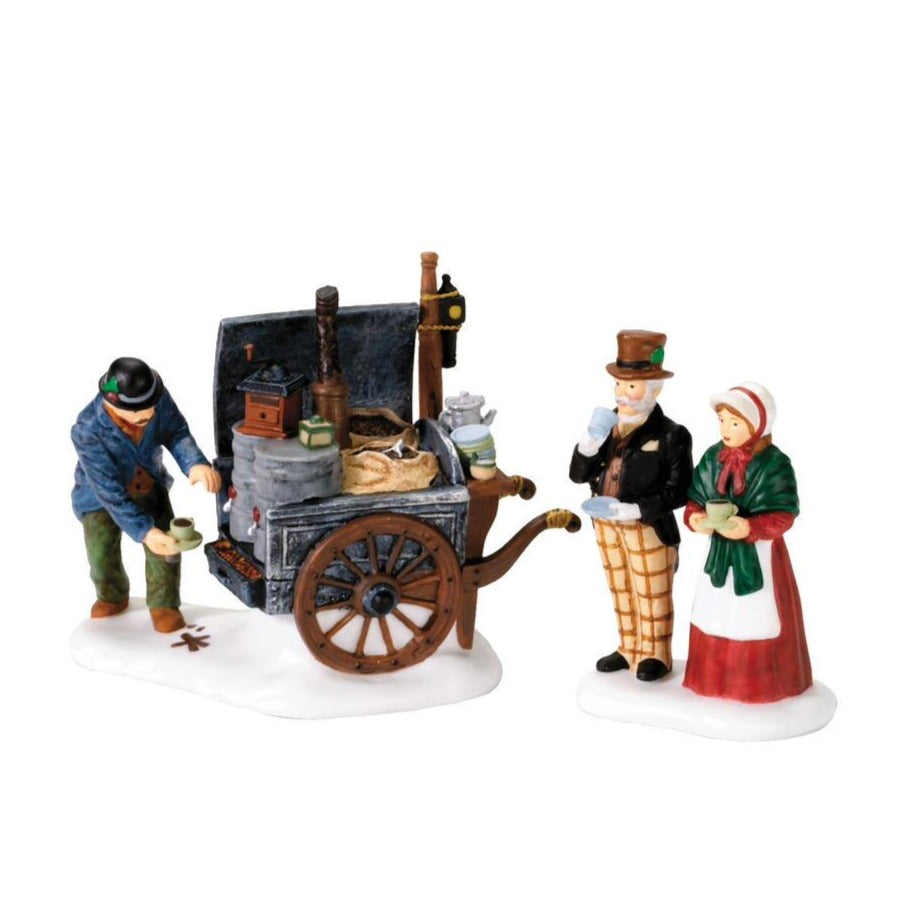 Dickens Village: The Coffee Stall, Set Of 2