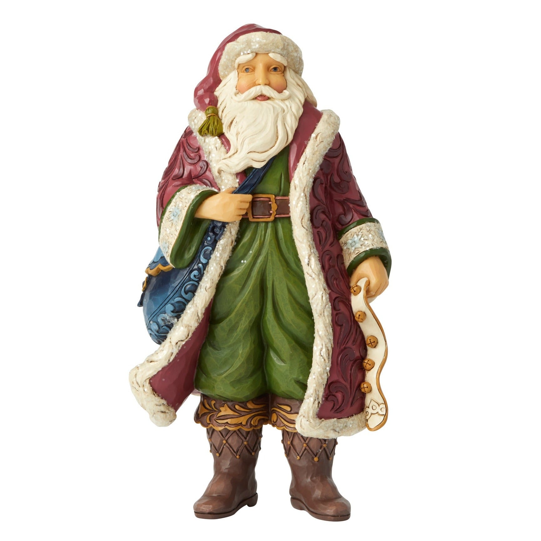 Victorian Santa With Satchel Figurine