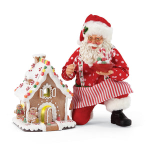 Possible Dreams: Gingerbread House Santa, Set Of 2