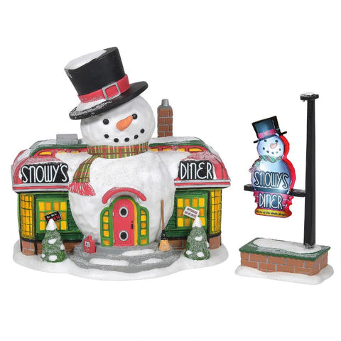 Department 56 Snow Village “Cracker Box Snack Shack” Building