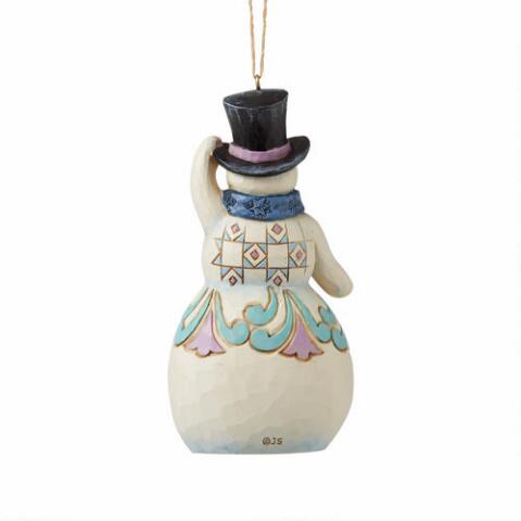 Snowman With Top Hat Ornament
