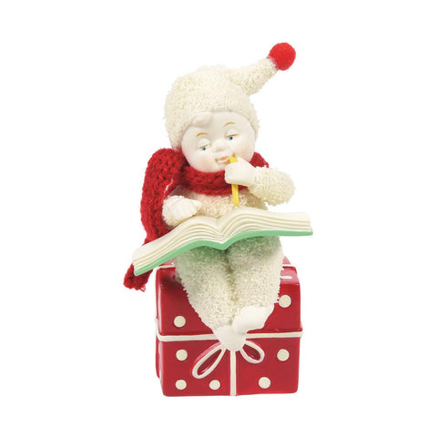 Checking Santa's List Figurine