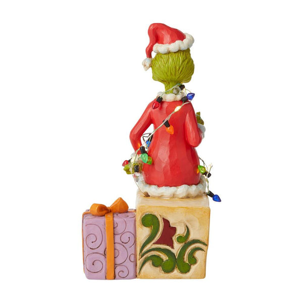 Grinch With Gift Figurine