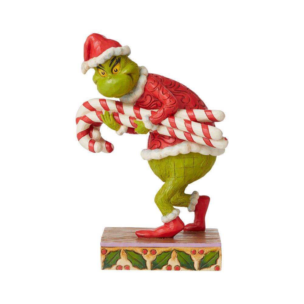 Grinch Stealing Candy Canes Figurine
