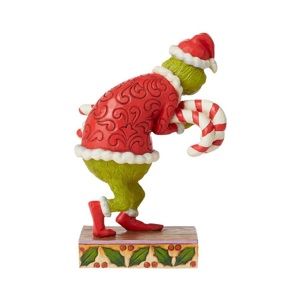 Grinch Stealing Candy Canes Figurine