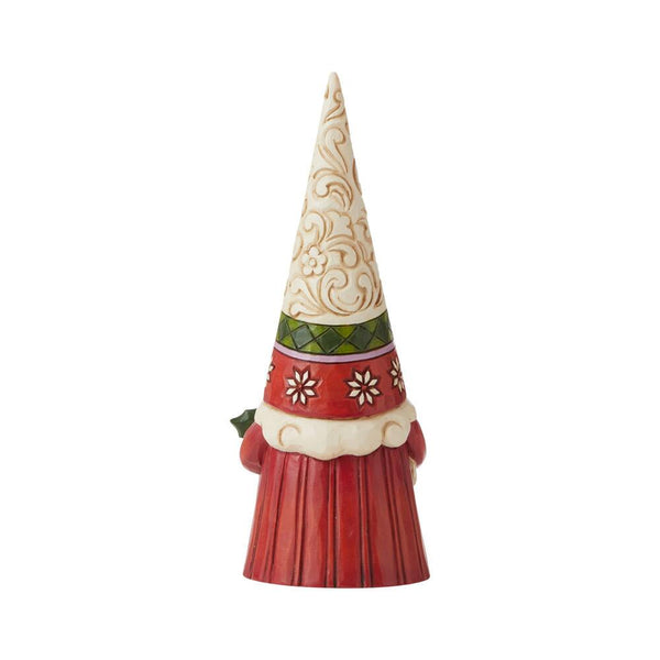 Gnome Santa With Holly Figurine