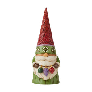 Christmas Gnome With Ornaments Figurine