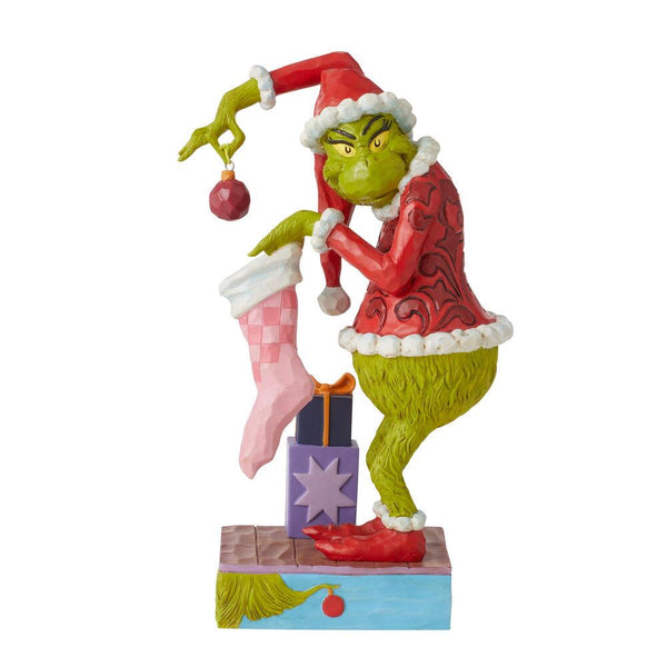 Grinch Stealing Ornament Figurine