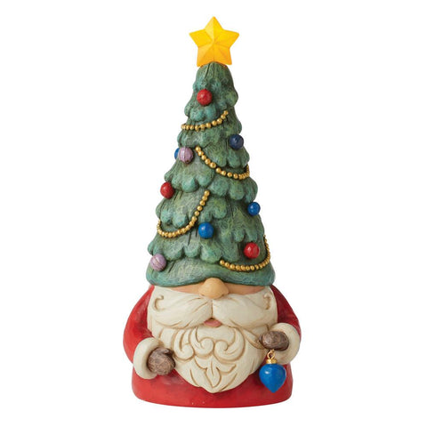 Christmas Tree Lighted Gnome Figurine