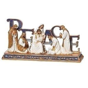 Peace Nativity Scene Figurine