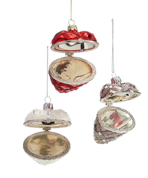 Assorted Kismet Heart Ornament, INDIVIDUALLY SOLD