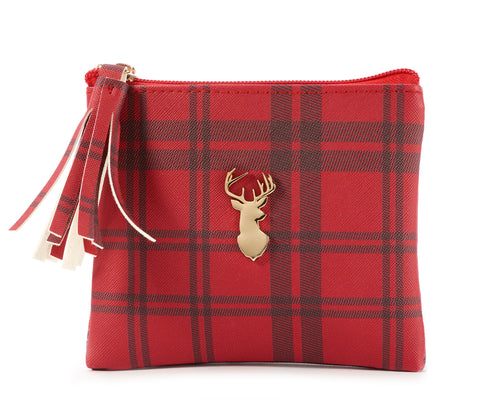 Plaid Coin Purse