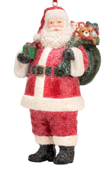 Santa With Sack Ornament