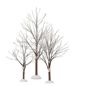 Village Accessory: First Frost Trees, Set Of 3