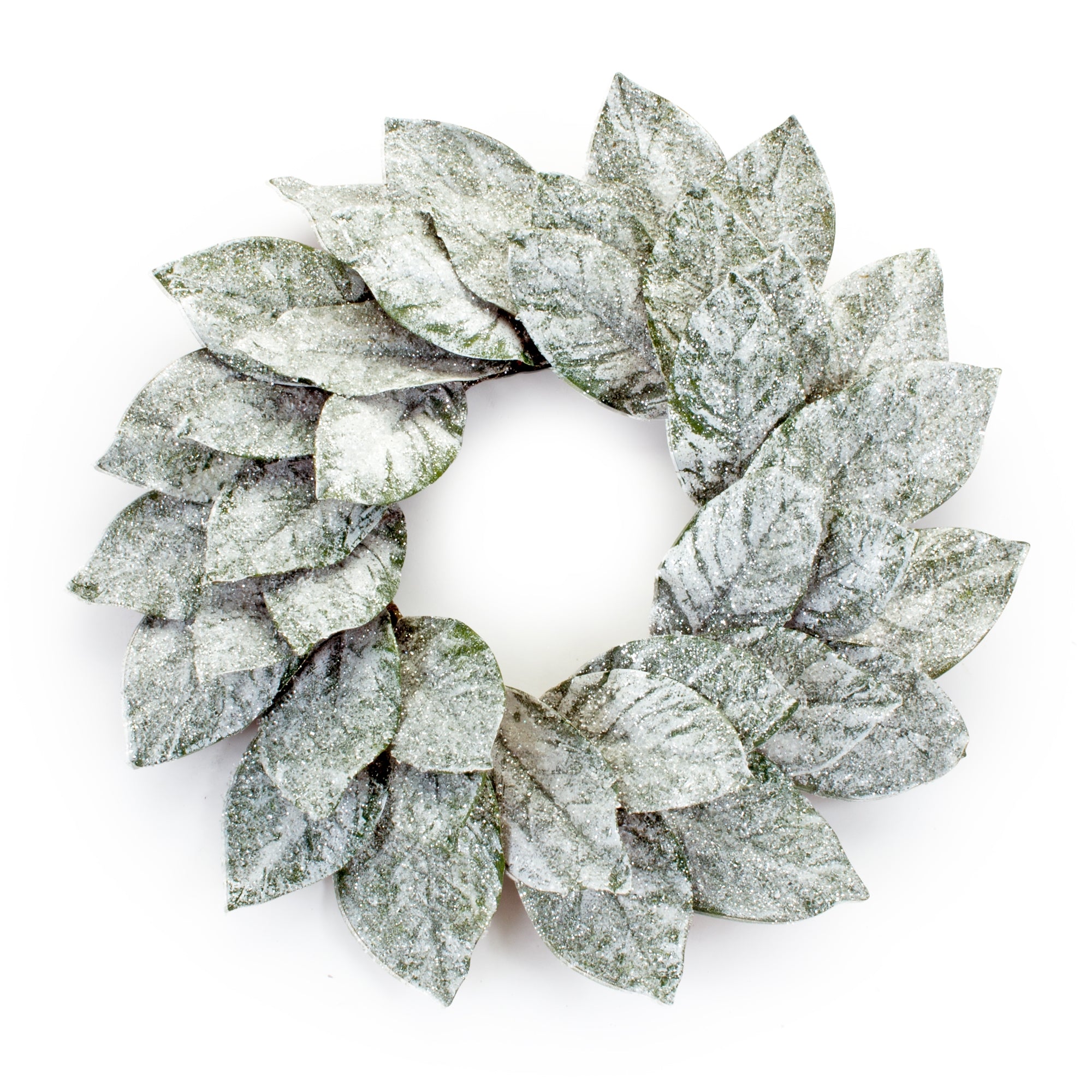 23" Frosted Magnolia Wreath
