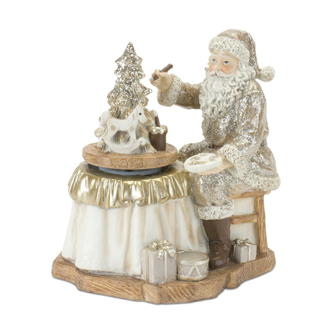 Santa Painting Figurine