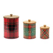 Assorted Plaid Cannister, INDIVIDUALLY SOLD