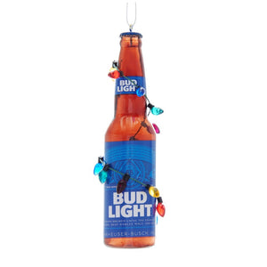 Bud Light Beer Bottle Ornament