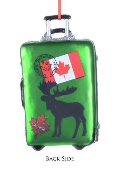 Canadian Suitcase Ornament