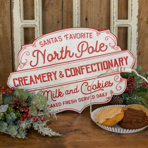 North Pole Creamery And Confectionary Sign