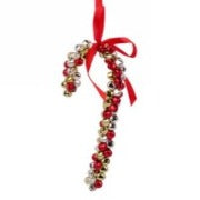 Jingle Bell Candy Cane Ornament