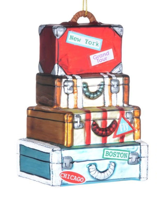 Suitcase Stack Ornament